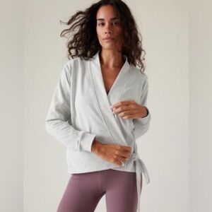 Athleta Retroterry Wrap Sweatshirt